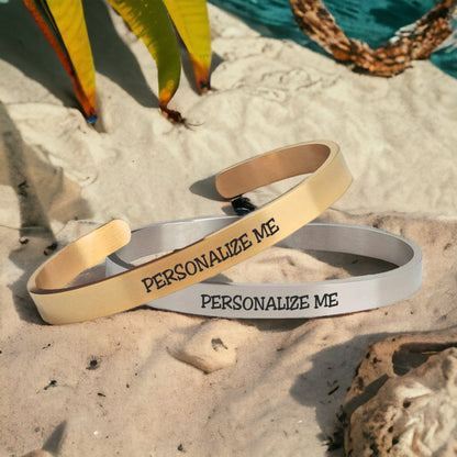 Personalized Cuff Bangle - 30% OFF