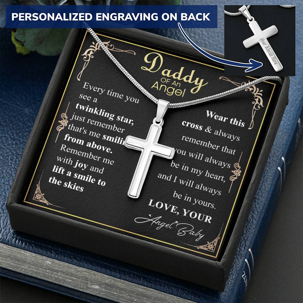 daddy of an angel w/ engraving