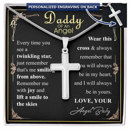 daddy of an angel w/ engraving