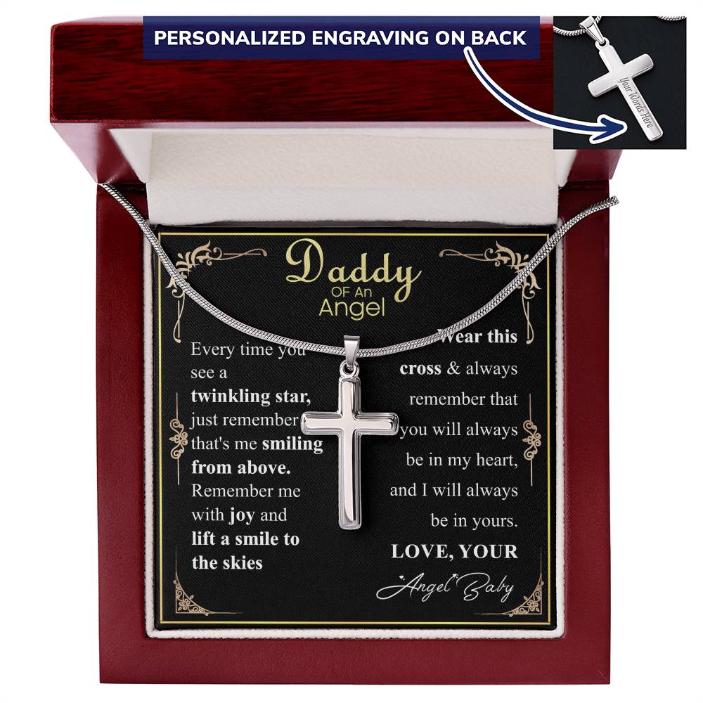 daddy of an angel w/ engraving