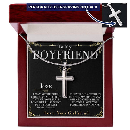 Boyfriend Gift, Cross Necklace Gifts for Boyfriend, Valentine's Day Gift for Boyfriend, Boyfriend Anniversary Gift, Birthday Gift #0913 Jose