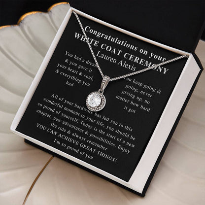 white coat charm ,Beautiful White Coat Ceremony, Best White Coat Ceremony, Best Necklace, Beautiful Jewelry, Beautiful Necklace, Gifts lauren alexis