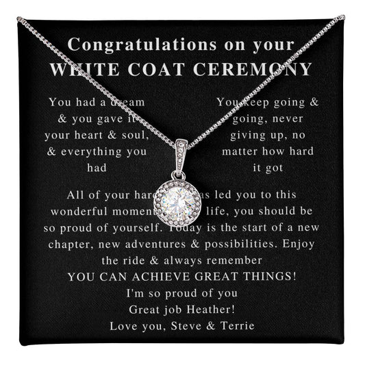 white coat charm ,Beautiful White Coat Ceremony, Best White Coat Ceremony, Best Necklace, Beautiful Jewelry, Beautiful Necklace, Gifts  Heather