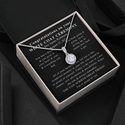 white coat charm ,Beautiful White Coat Ceremony, Best White Coat Ceremony, Best Necklace, Beautiful Jewelry, Beautiful Necklace, Gifts eric james