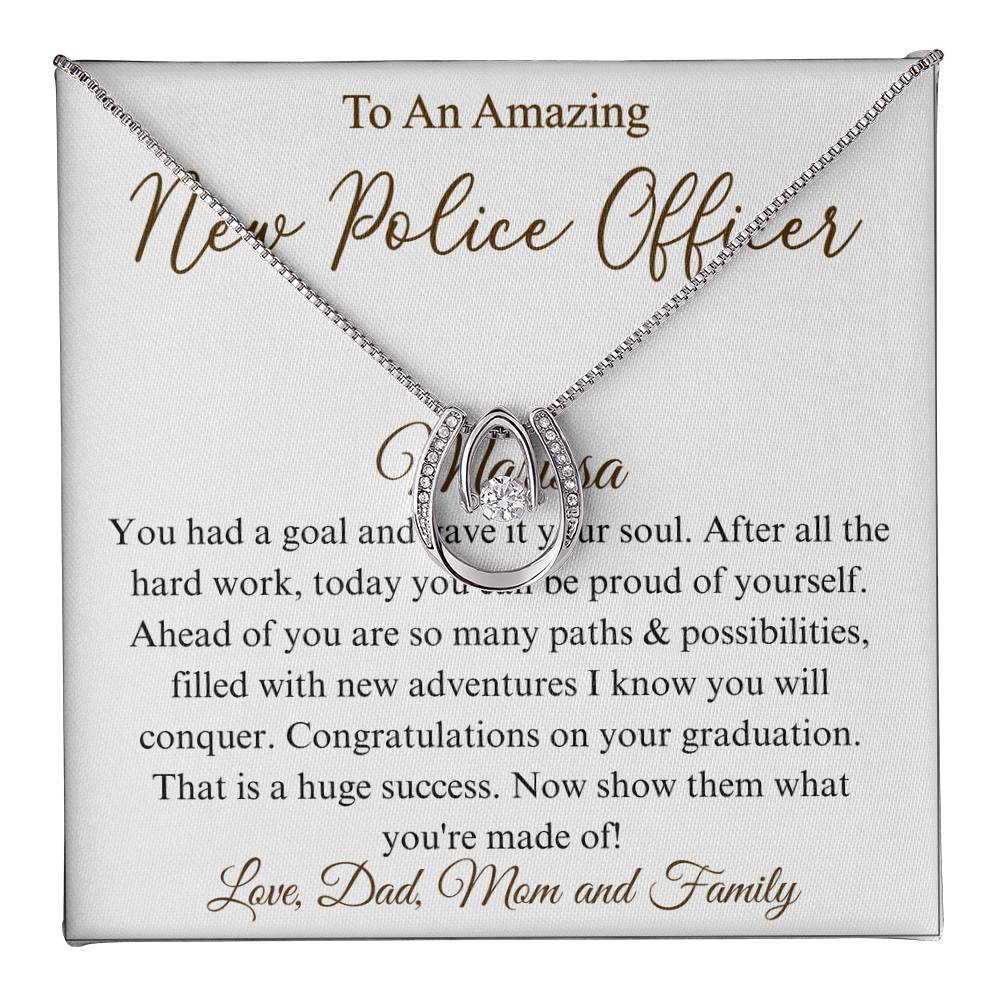 Police Academy Graduation Gifts, Necklace Graduation Gift, Graduate Gift For Daughter, Necklace Gift For Graduate, Police Graduation Gift Marissa