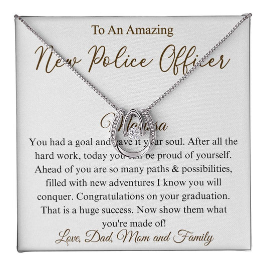 Police Academy Graduation Gifts, Necklace Graduation Gift, Graduate Gift For Daughter, Necklace Gift For Graduate, Police Graduation Gift Marissa