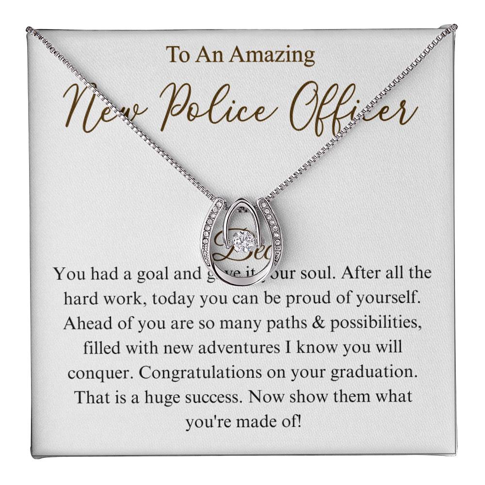 Police Academy Graduation Gifts, Necklace Graduation Gift, Graduate Gift For Daughter, Necklace Gift For Graduate, Police Graduation Gift bec