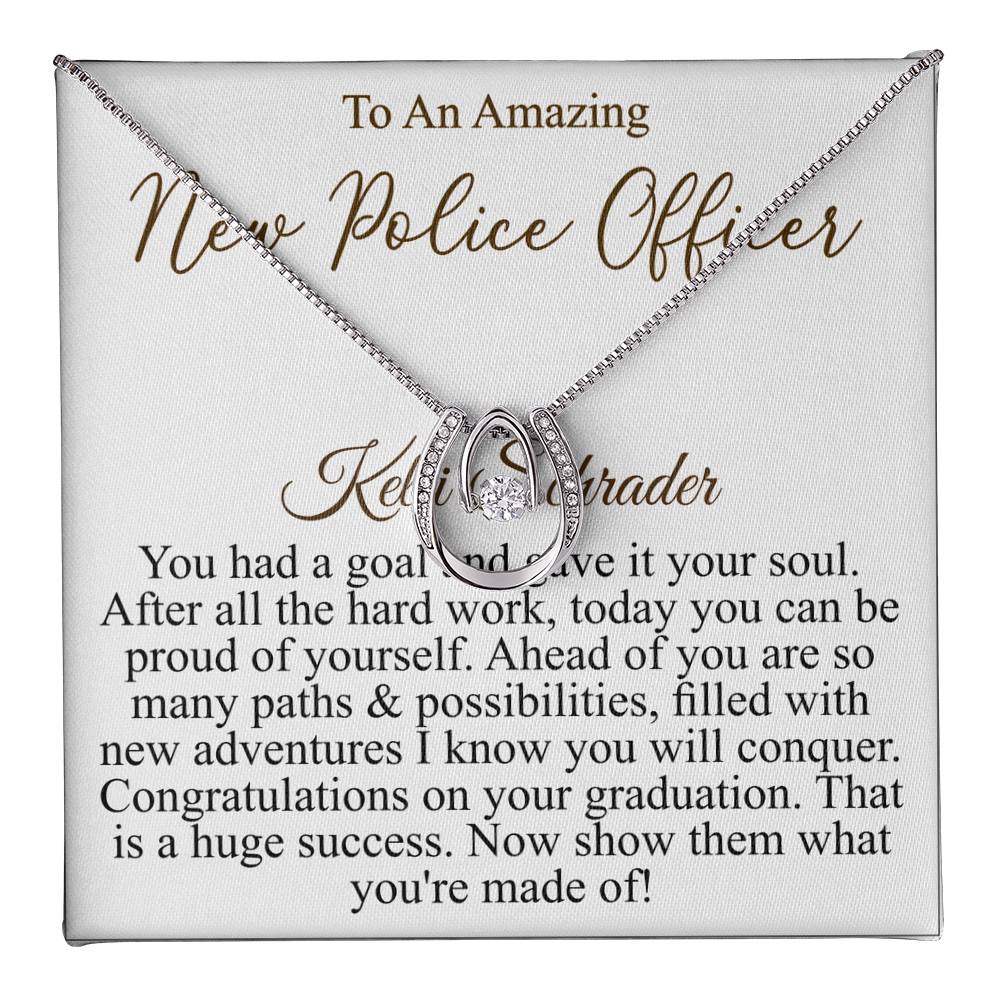 Police Academy Graduation Gifts, Necklace Graduation Gift, Graduate Gift For Daughter, Necklace Gift For Graduate, Police Graduation Gift Kelli Schrader