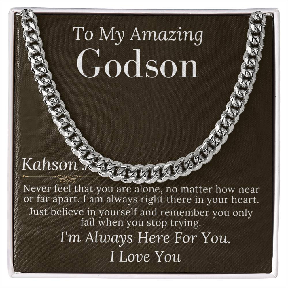 Godson Gifts From Godfather, Godson Christmas Gift, Godson Gift From Godmother, Baptism Gift, Confirmation Gift Godson Birthday Gift #0904 Kahson John