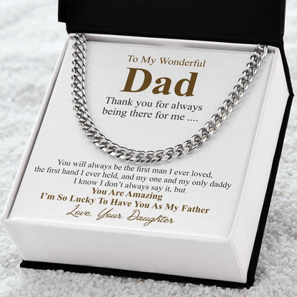 to my wonderful dad correct one