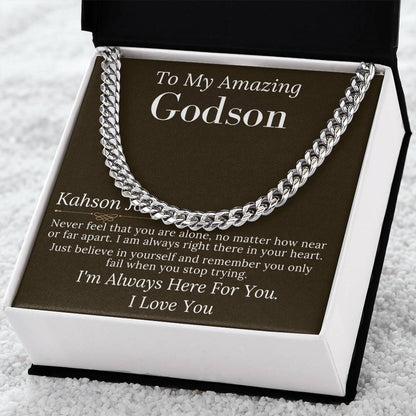 Godson Gifts From Godfather, Godson Christmas Gift, Godson Gift From Godmother, Baptism Gift, Confirmation Gift Godson Birthday Gift #0904 Kahson John