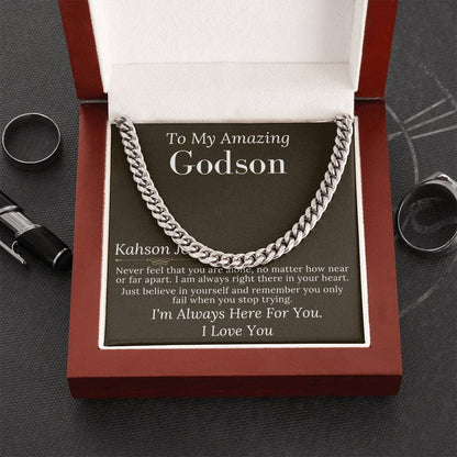 Godson Gifts From Godfather, Godson Christmas Gift, Godson Gift From Godmother, Baptism Gift, Confirmation Gift Godson Birthday Gift #0904 Kahson John