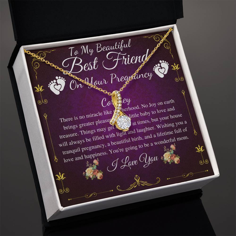 Best Friend Pregnancy Gift For Best Friend Baby Shower Gift For Mom To Be Gift For Expecting Mom Gift Pregnant Friend Gift Necklace #0218 Cortney