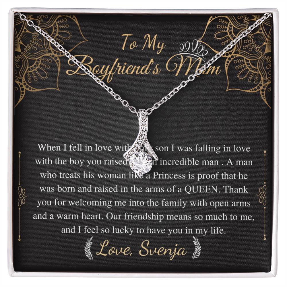 Boyfriends Mom Gift Necklace On Her Birthday, Boyfriends Mom Neckalce, Mothers Day Gift for Boyfriends Mom, Necklace Gift for Mother In Law Svenja