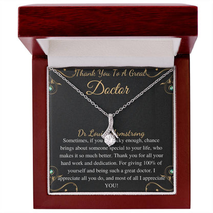 Doctor Gift for Doctor Woman Doctor Appreciation Gift Doctor Thank You Gift Card, Necklace for Doctor, Dr. Thank You, All Dr Louise Armstrong