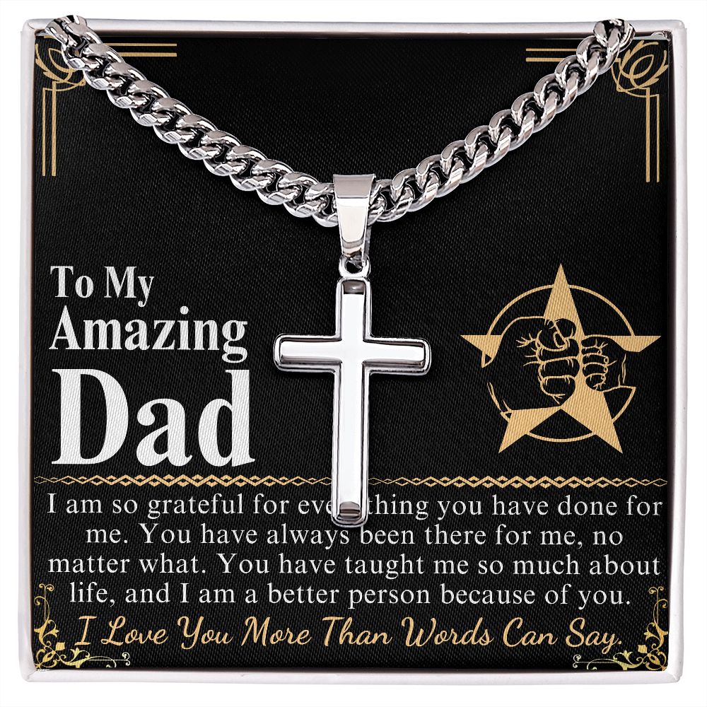 to my amazing dad