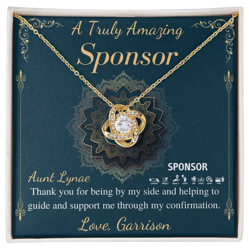 Confirmation Sponsor Gift for Women Sponsor Confirmation Necklace Gifts for Sponsors Religious Thank You Gift, Christmas Gift for Her #0743 Garrison