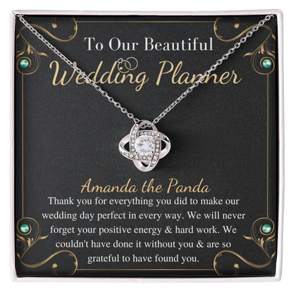 Gift for Wedding Planner | Wedding Planner Necklace | A Truly Amazing Wedding Planner Appreciation Gift, jewelry for wedding planner Amanda the Panda