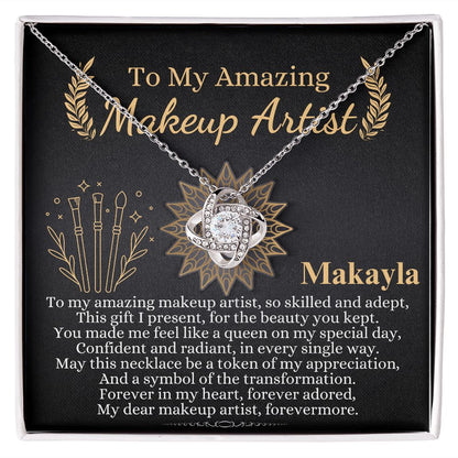 Wedding Makeup Artist Gifts, Present for Makeup Artist from Bride, Thank You Wedding Makeup Artist Gift from Bride, Beautician Gift Makayla