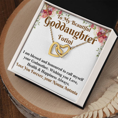 Goddaughter Wedding Day Gift From Godmother, To My Beautiful Goddaughter Gift, Goddaughter Necklace on Her Wedding, Godmother Of the Bride Fotini