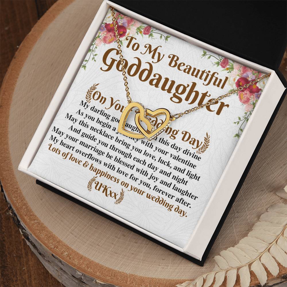 Goddaughter Wedding Day Gift From Godmother, To My Beautiful Goddaughter Gift, Goddaughter Necklace on Her Wedding, UKxx