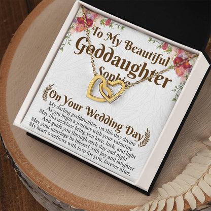 Goddaughter Wedding Day Gift From Godmother, To My Beautiful Goddaughter Gift, Goddaughter Necklace on Her Wedding, Godmother Of the Bride Sophie