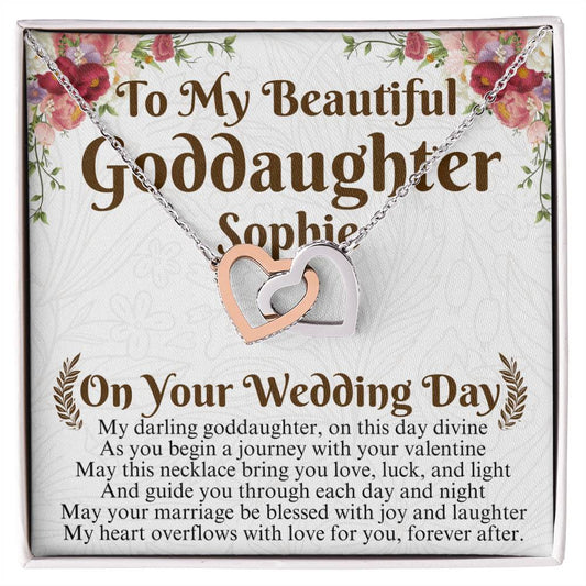 Goddaughter Wedding Day Gift From Godmother, To My Beautiful Goddaughter Gift, Goddaughter Necklace on Her Wedding, Godmother Of the Bride Sophie