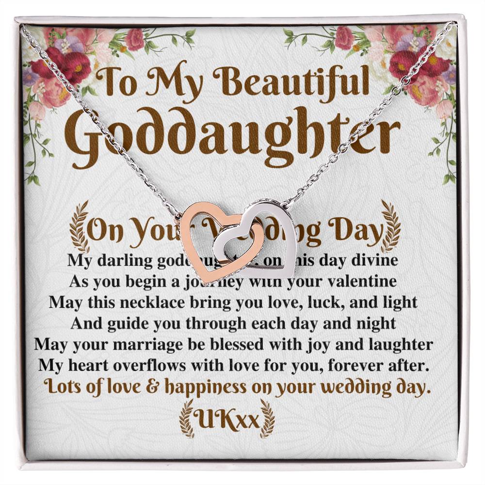 Goddaughter Wedding Day Gift From Godmother, To My Beautiful Goddaughter Gift, Goddaughter Necklace on Her Wedding, UKxx