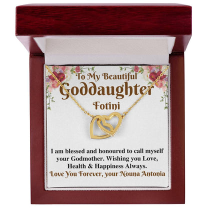 Goddaughter Wedding Day Gift From Godmother, To My Beautiful Goddaughter Gift, Goddaughter Necklace on Her Wedding, Godmother Of the Bride Fotini