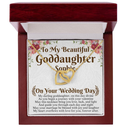 Goddaughter Wedding Day Gift From Godmother, To My Beautiful Goddaughter Gift, Goddaughter Necklace on Her Wedding, Godmother Of the Bride Sophie