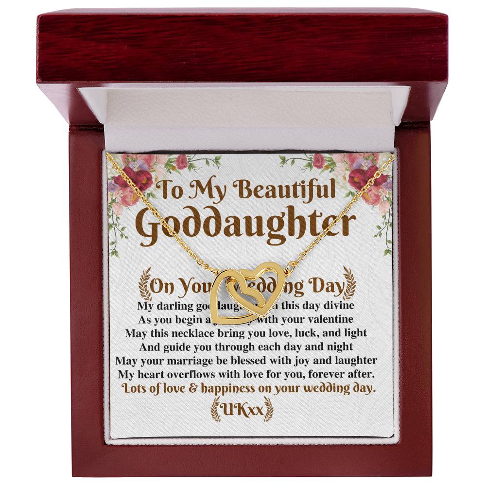 Goddaughter Wedding Day Gift From Godmother, To My Beautiful Goddaughter Gift, Goddaughter Necklace on Her Wedding, UKxx