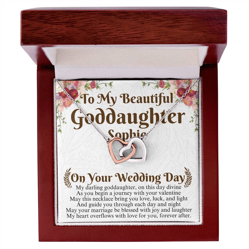 Goddaughter Wedding Day Gift From Godmother, To My Beautiful Goddaughter Gift, Goddaughter Necklace on Her Wedding, Godmother Of the Bride Sophie