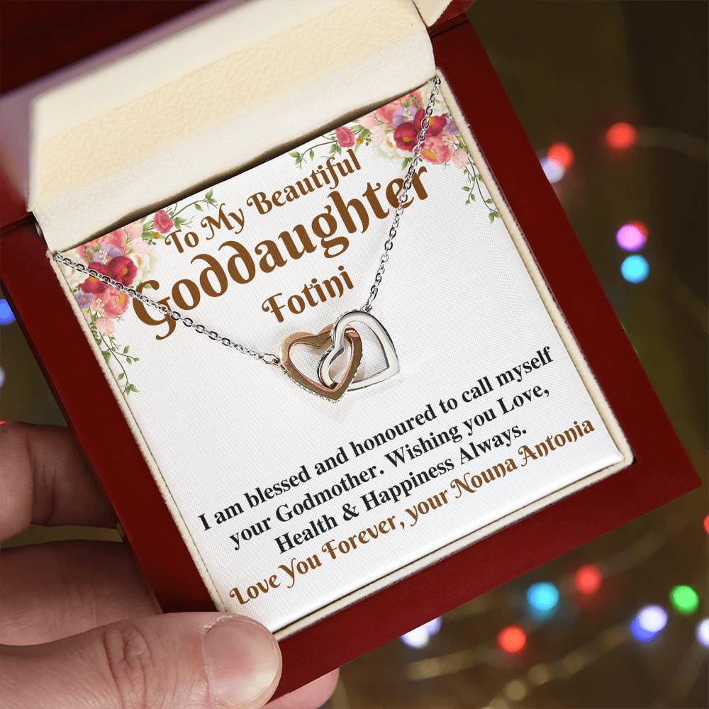 Goddaughter Wedding Day Gift From Godmother, To My Beautiful Goddaughter Gift, Goddaughter Necklace on Her Wedding, Godmother Of the Bride Fotini