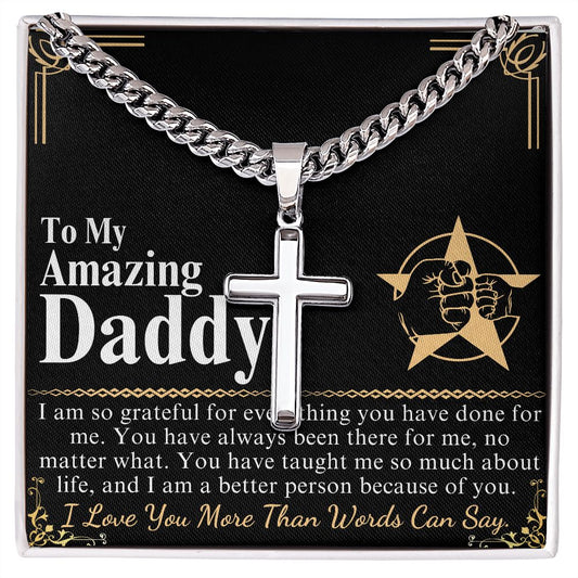 to my amazing dad