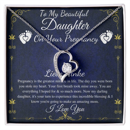 Daughter Pregnancy Gift for Daughter Baby Shower Gift for Mom to be Gift for Expecting Mom Gift Pregnant Daughter Gift from Mom, Heart #0212 Lieve Ninke