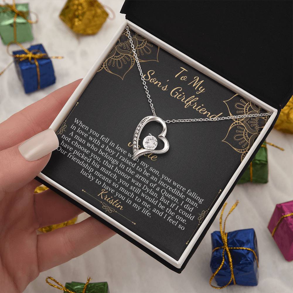 To My Son's Girlfriend Necklace, Son's Girlfriend Christmas Gift, Sons Girlfriend Gift, Gift For Son's Girlfriend, Birthday Gift #0530 daylan