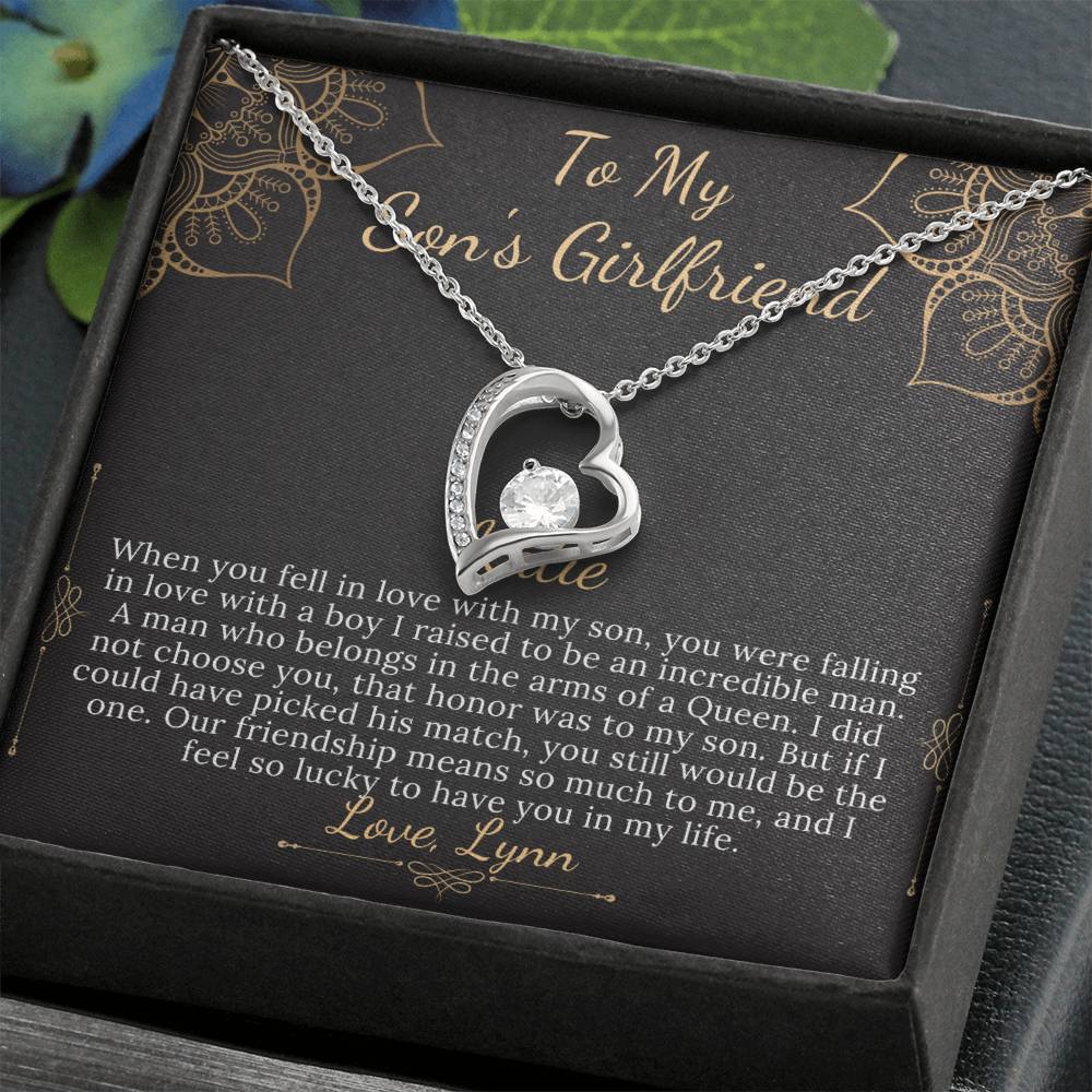 To My Son's Girlfriend Necklace, Son's Girlfriend Christmas Gift, Sons Girlfriend Gift, Gift For Son's Girlfriend, Birthday Gift #0530 Lynn