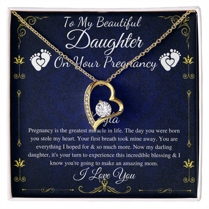 Daughter Pregnancy Gift for Daughter Baby Shower Gift for Mom to be Gift for Expecting Mom Gift Pregnant Daughter Gift from Mom, Heart #0212 Kayla