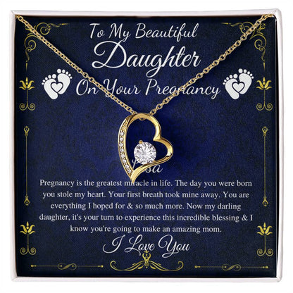 Daughter Pregnancy Gift for Daughter Baby Shower Gift for Mom to be Gift for Expecting Mom Gift Pregnant Daughter Gift from Mom, Heart #0212 Lisa