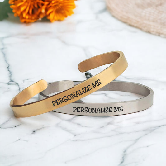 Personalized Cuff Bangle - 30% OFF